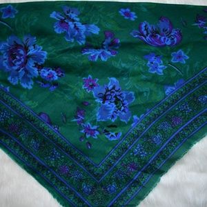 Vintage Floral Scarf